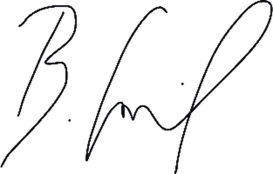 Unterschrift von Benjamin Statnik